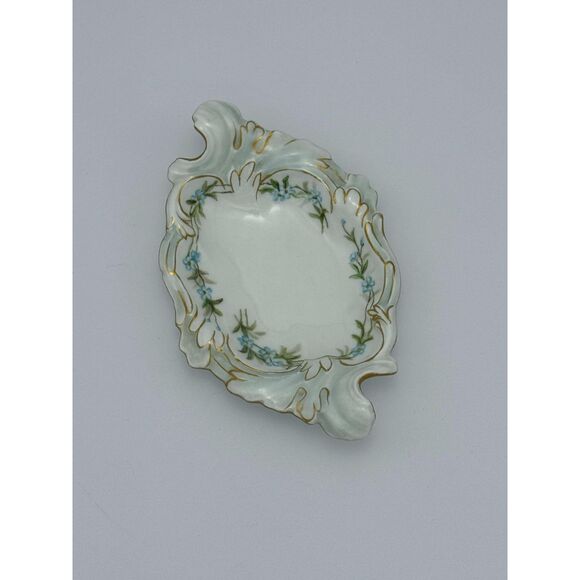 Hand Painted Tressemann & Vogt T & V Limoges France Trinket Candy Dish Tray - Picture 1 of 5